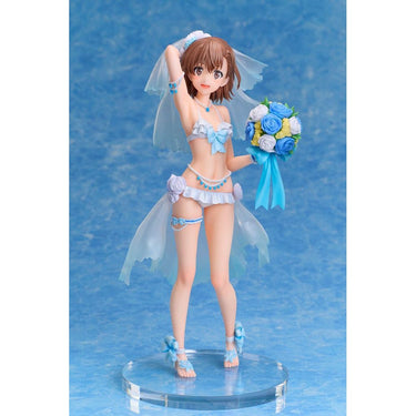 A Certain Scientific Railgun T PVC Statue 1/7 Mikoto Misaka Wedding Swimsuit Ver. 25 cm - The Happy Toy Store